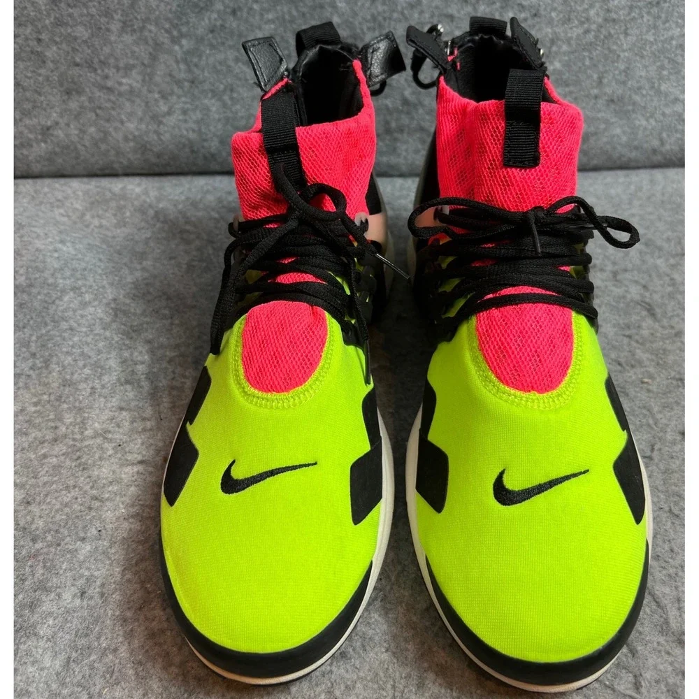 Nike Air Presto Mid x Acronym Volt Hot Lava Black 844672-100 Mens Sneaker 11
